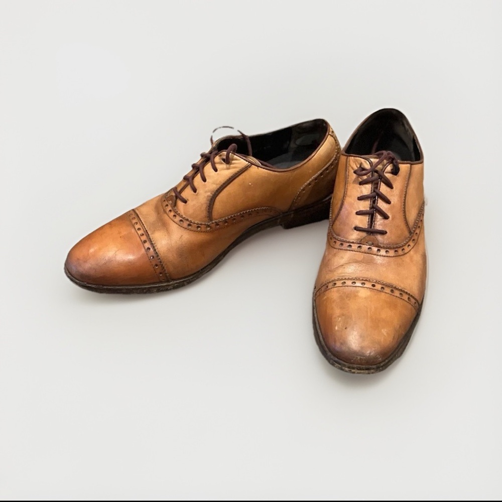 Cole Haan Wayne Cap Toe Oxford Shoes – Brown Leather, Size 10 - Picture 15 of 15